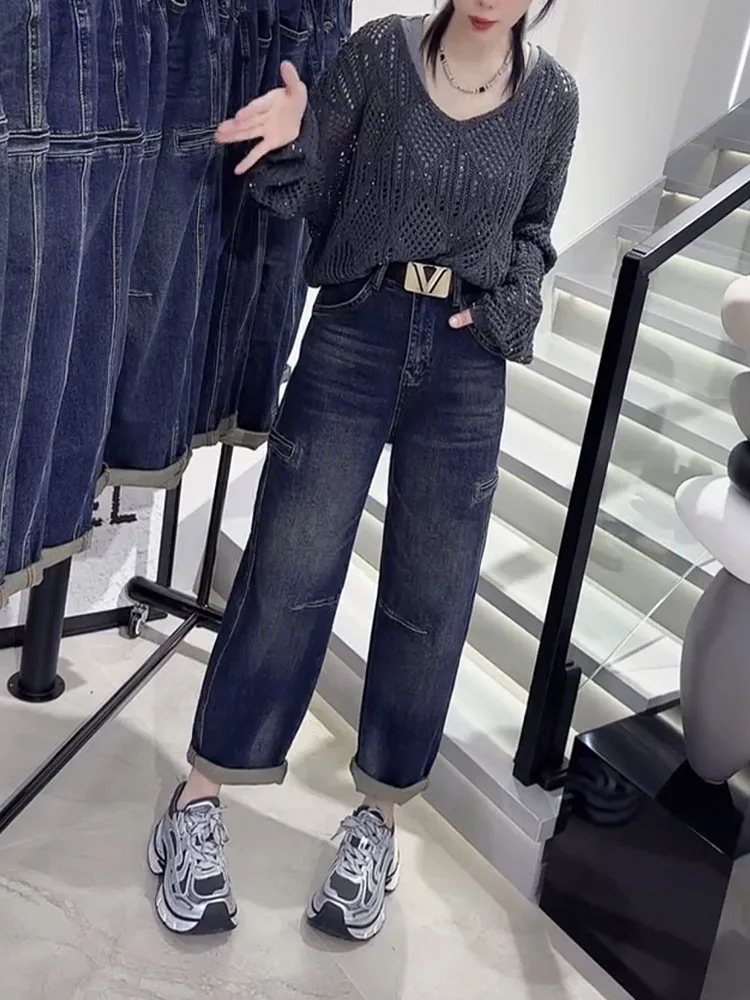 Джинсы для папы больших размеров с высокой талией, повседневные модные шаровары, скрытые, поднимающие для женщин больших размеров, прямые джинсы
Джинсы для папы больших размеров с высокой талией, повседневные модные шаровары, скрытые, поднимающие для женщин больших размеров, прямые джинсы