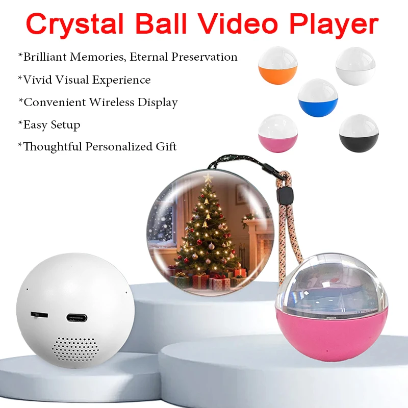 3D Crystal Ball Video Player Glass Ball 2.7 inchs Electronic Screen Gift Perfect For Birthday Wedding Couples Pets and Memories
3D Crystal Ball Video Player Glass Ball 2.7 inchs Electronic Screen Gift Perfect For Birthday Wedding Couples Pets and Memories