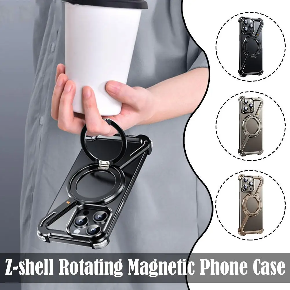 Oatsbasf Z Shape Metal Phone Case for iPhone16/16 Pro/16 Pro Max Phone Protective Cover Bumper w/ 360° Rotation Holder M4S6
Oatsbasf Z Shape Metal Phone Case for iPhone16/16 Pro/16 Pro Max Phone Protective Cover Bumper w/ 360° Rotation Holder M4S6