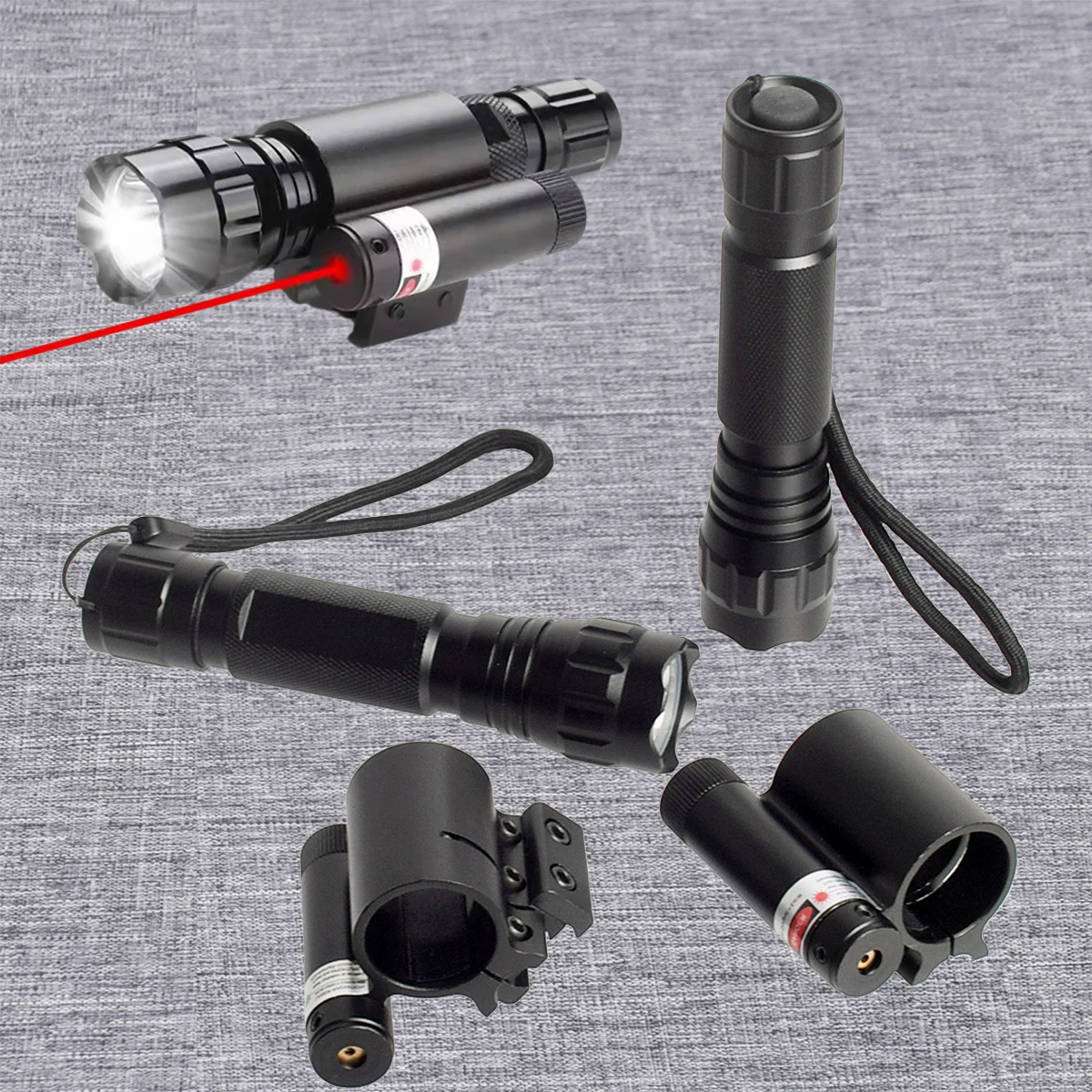 Tactical Flashlight Laser Sight Adjustable Laser LED Flashlight With Red Green Laser Dot Sight Light Fit Picatinny Rail
Tactical Flashlight Laser Sight Adjustable Laser LED Flashlight With Red Green Laser Dot Sight Light Fit Picatinny Rail
