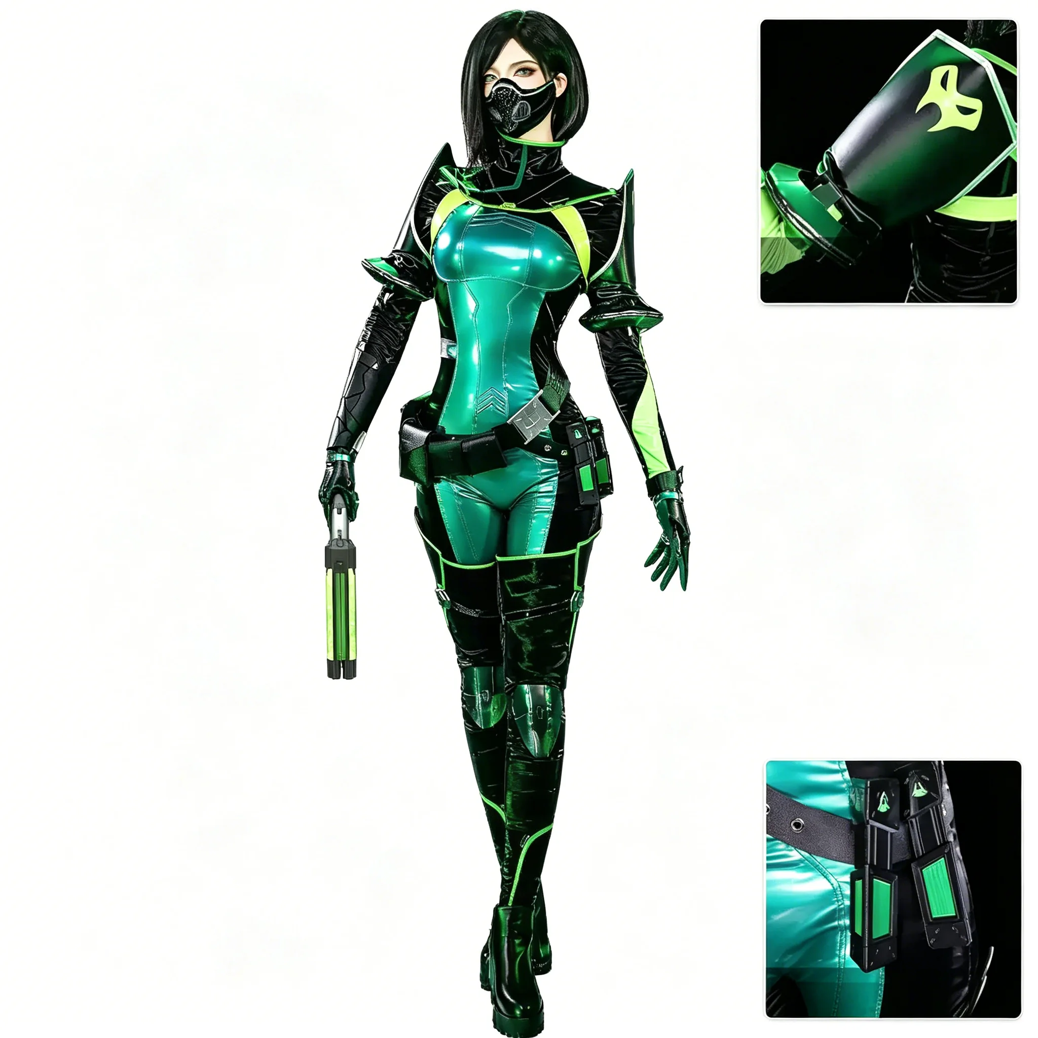 Valorant Viper Cosplay Costume for Girls Women Anime Game Character Outfit Role Play Suit for Themed Party Halloween Cos Event
Valorant Viper Cosplay Costume for Girls Women Anime Game Character Outfit Role Play Suit for Themed Party Halloween Cos Event