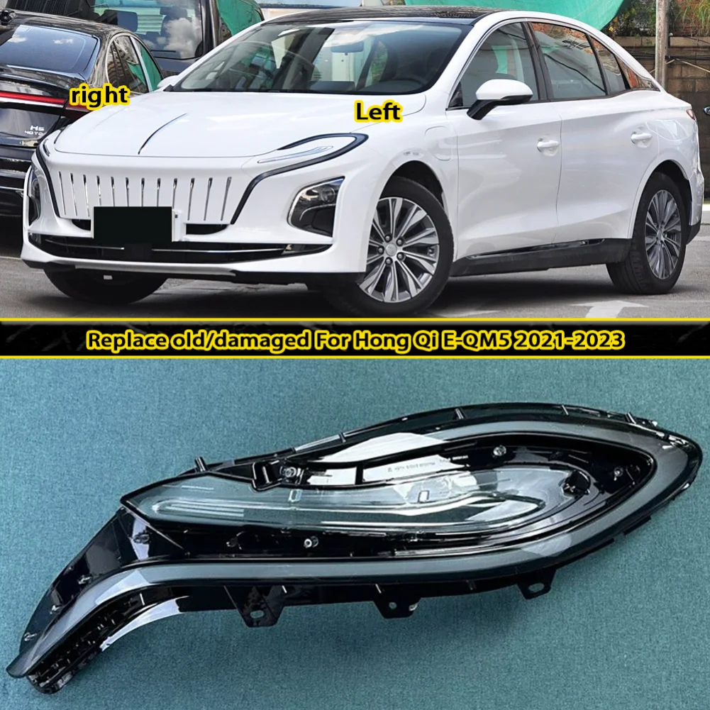 Daytime Running Light & Warning Light Lens Cover shell For FAW Hong Qi E-QM5 2021-2023 Front Fog Lamp Lens Housing for Car
Daytime Running Light & Warning Light Lens Cover shell For FAW Hong Qi E-QM5 2021-2023 Front Fog Lamp Lens Housing for Car