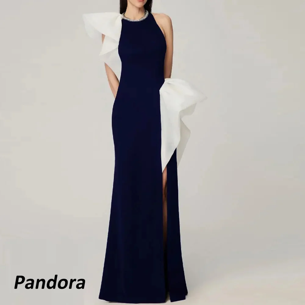 Pandora Mermaid O-Neck Dubai Prom Dress Ruffles With High Slit Evening Summer Elegant Party Dress For Women 2024
Pandora Mermaid O-Neck Dubai Prom Dress Ruffles With High Slit Evening Summer Elegant Party Dress For Women 2024