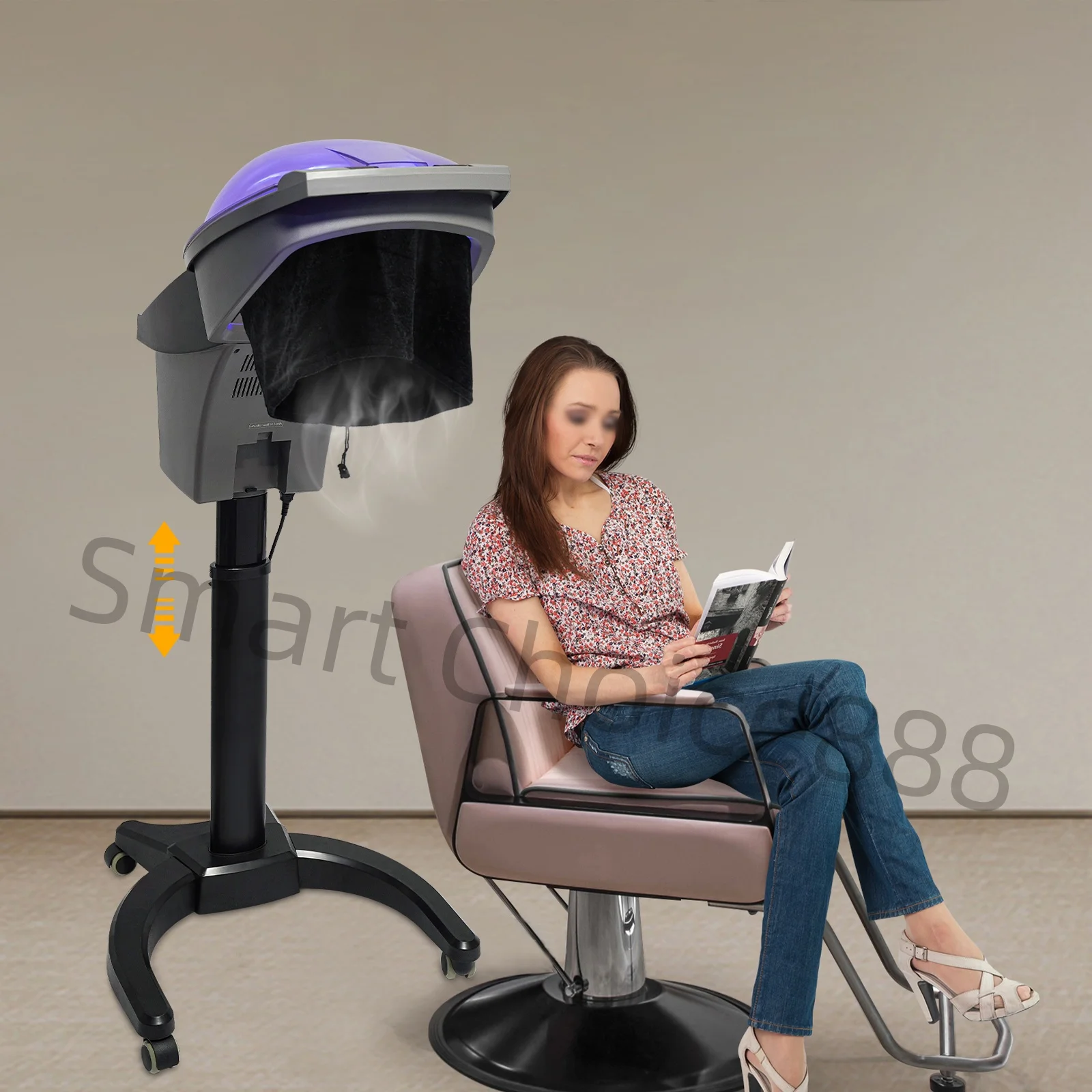 Hair Salon Steamer Hair SPA Standing Machine 7 Light Hair Care & Hot Oil Treatment Adjustable Height Black
Hair Salon Steamer Hair SPA Standing Machine 7 Light Hair Care & Hot Oil Treatment Adjustable Height Black