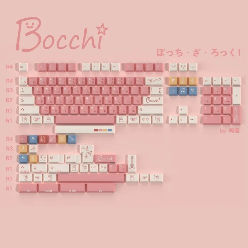 140 клавиш Bocchi The Rock Gotoh Hitori Колпачки для клавиш Cherry Profile Аниме Колпачки для клавиш PBT с сублимационной краской для MX Switch 61 64 67 87
140 клавиш Bocchi The Rock Gotoh Hitori Колпачки для клавиш Cherry Profile Аниме Колпачки для клавиш PBT с сублимационной краской для MX Switch 61 64 67 87