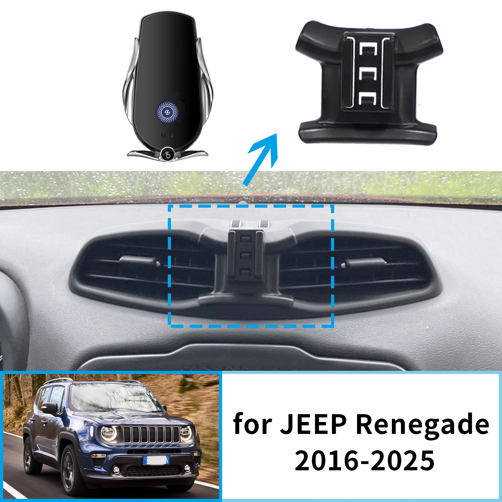 Car Mobile Phone Holder for JEEP Renegade 2016~2025 GPS Bracket Navigation Stand Auto Accessories
Car Mobile Phone Holder for JEEP Renegade 2016~2025 GPS Bracket Navigation Stand Auto Accessories