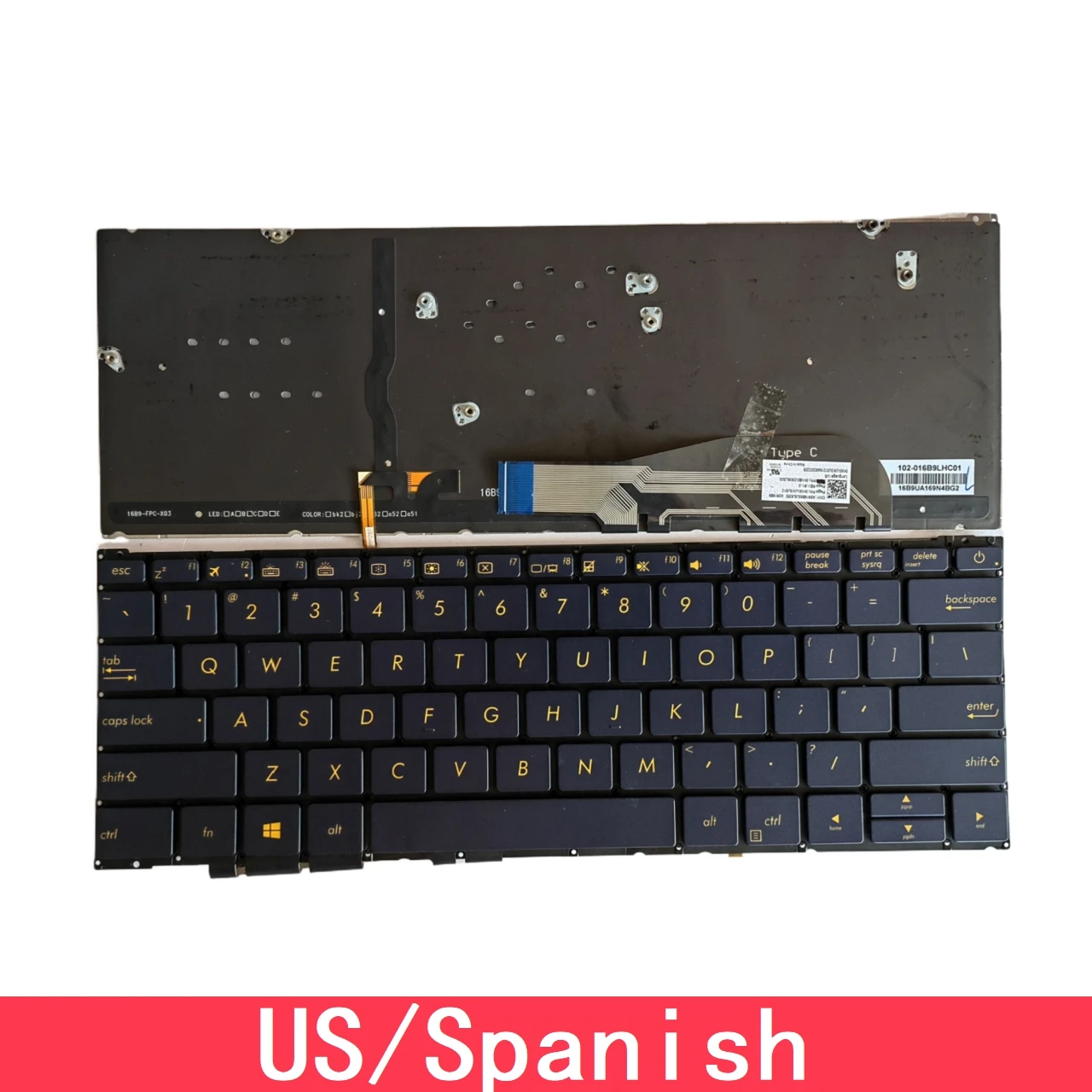 Для ASUS ZenBook UX390 UX390UA UX390UAK UX390U Замена клавиатуры ноутбука США испанский с подсветкой
Для ASUS ZenBook UX390 UX390UA UX390UAK UX390U Замена клавиатуры ноутбука США испанский с подсветкой