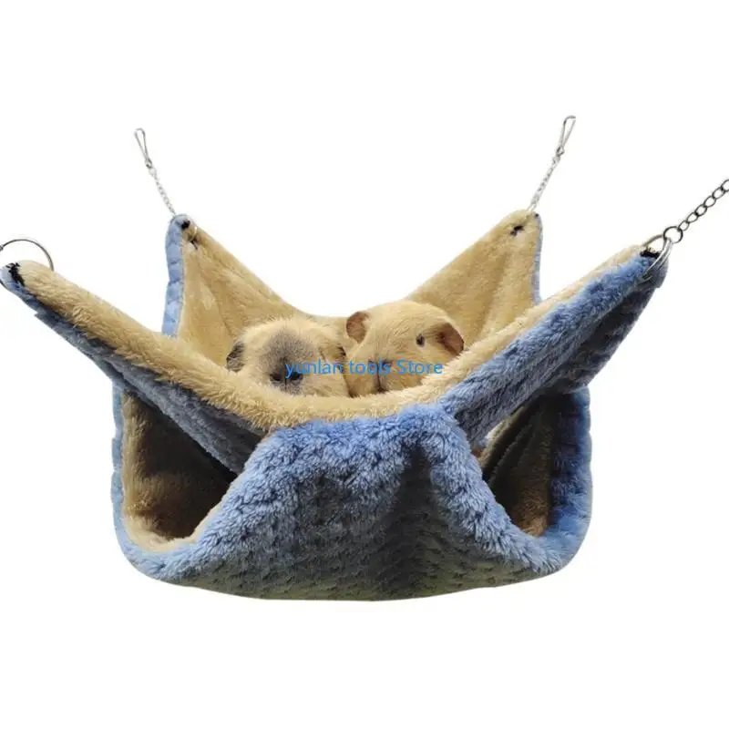 50LB Hamster Hammock Double-layer Small Pet Hanging Bed Winter Warm Plush Hamster Hammock Hanging Nest Cage for Squirrel
50LB Hamster Hammock Double-layer Small Pet Hanging Bed Winter Warm Plush Hamster Hammock Hanging Nest Cage for Squirrel