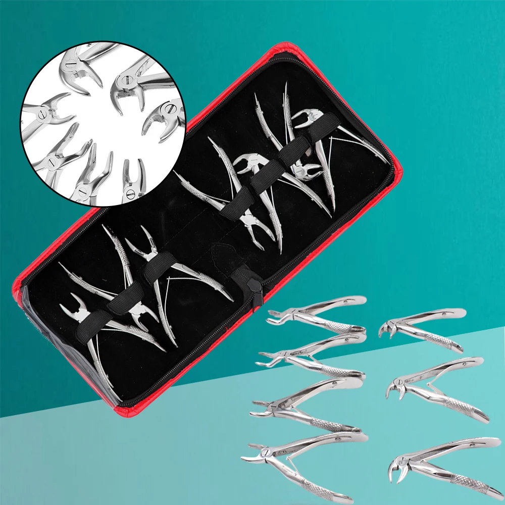7Pcs Dental Forceps Children Tooth Extraction Forcep Pliers Kit Orthodontic Lab Instruments Tools Stainless Steel
7Pcs Dental Forceps Children Tooth Extraction Forcep Pliers Kit Orthodontic Lab Instruments Tools Stainless Steel