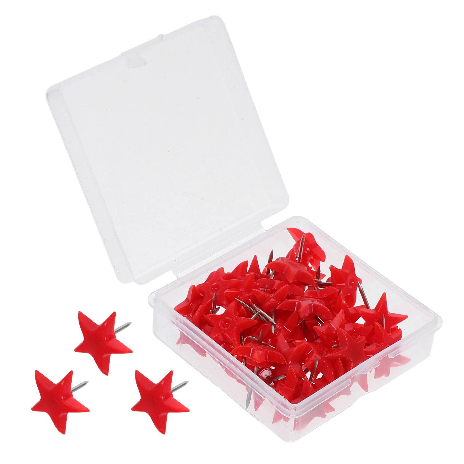 50pcs Star Thumbtacks Push Pins for Cork Board Decorative Plastic Office Classroom Use Materials Multifunctional
50pcs Star Thumbtacks Push Pins for Cork Board Decorative Plastic Office Classroom Use Materials Multifunctional