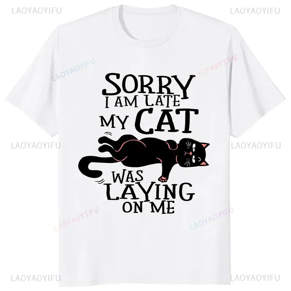 Модная Летняя Повседневная футболка с забавным рисунком милого кота и круглым вырезом
Модная Летняя Повседневная футболка с забавным рисунком милого кота и круглым вырезом