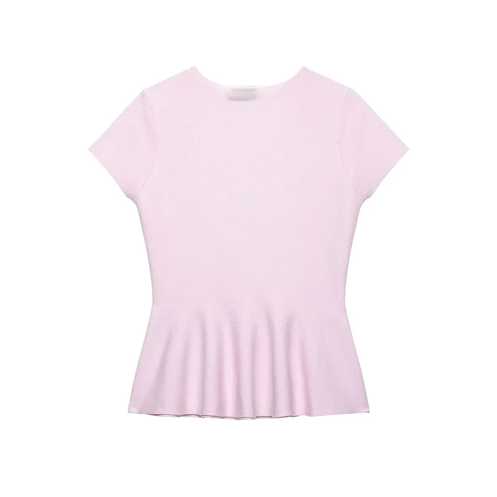WOMEN 2026 Summer New Fashion cropped skirt knitted top Retro Short Sleeve All-match Casual Female Pullovers Chic Tops
WOMEN 2026 Summer New Fashion cropped skirt knitted top Retro Short Sleeve All-match Casual Female Pullovers Chic Tops