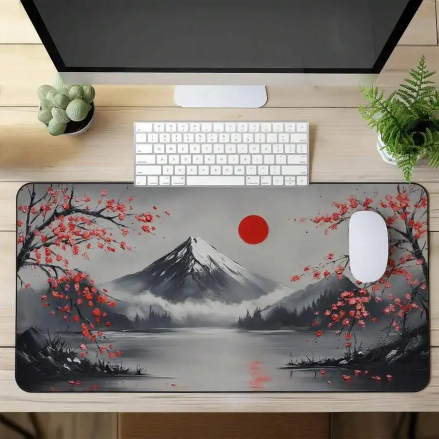 XXL Large Gaming Mouse Pad With Japanese Red Sun And Cherry Blossom Design Aesthetic Desk Mat
XXL Large Gaming Mouse Pad With Japanese Red Sun And Cherry Blossom Design Aesthetic Desk Mat