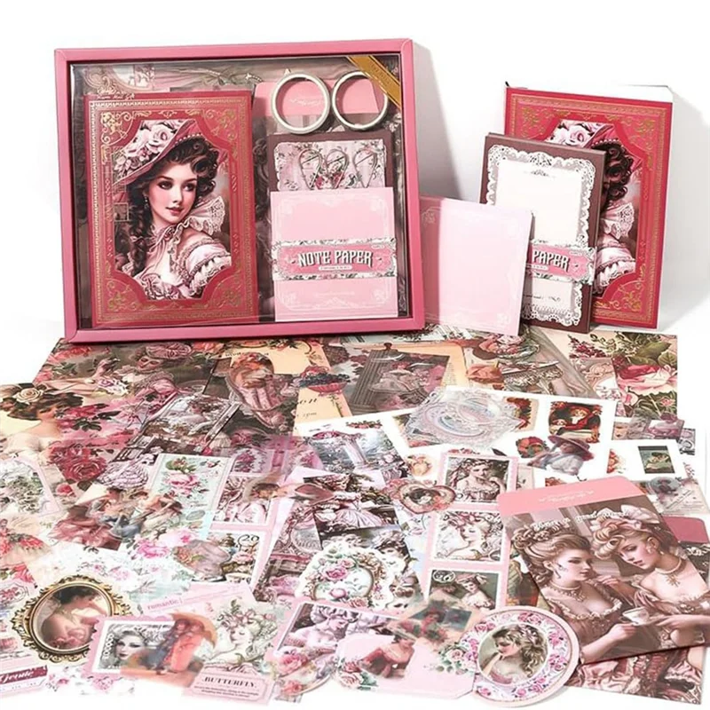 140PCS Vintage Scrapbooking Kit - Aesthetic Classical Art Supplies For Journals, DIY Crafts, Bullet-Journals
140PCS Vintage Scrapbooking Kit - Aesthetic Classical Art Supplies For Journals, DIY Crafts, Bullet-Journals