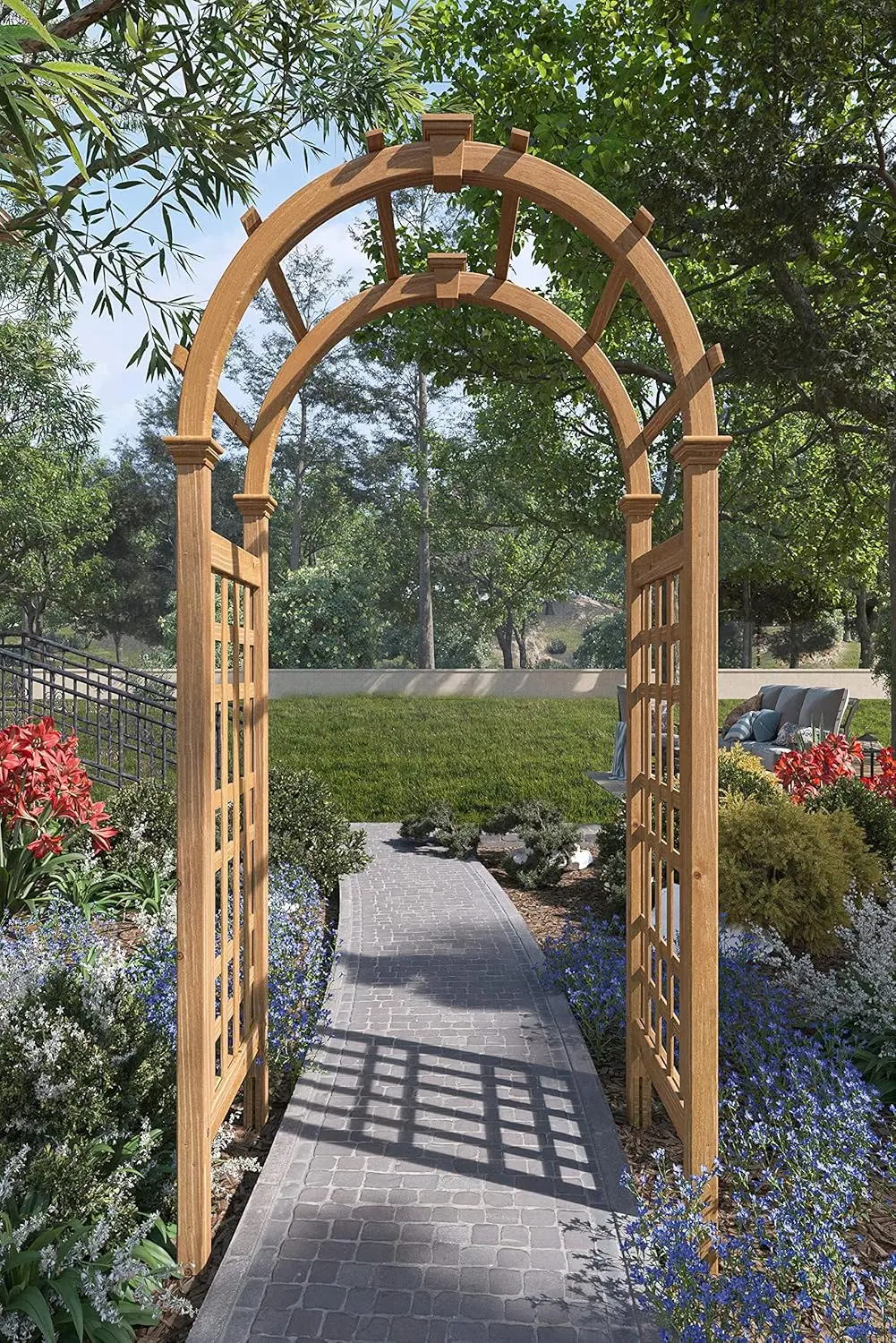 Rosewood 47"W x 89"H Cedar Arbor, Customized
Rosewood 47"W x 89"H Cedar Arbor, Customized