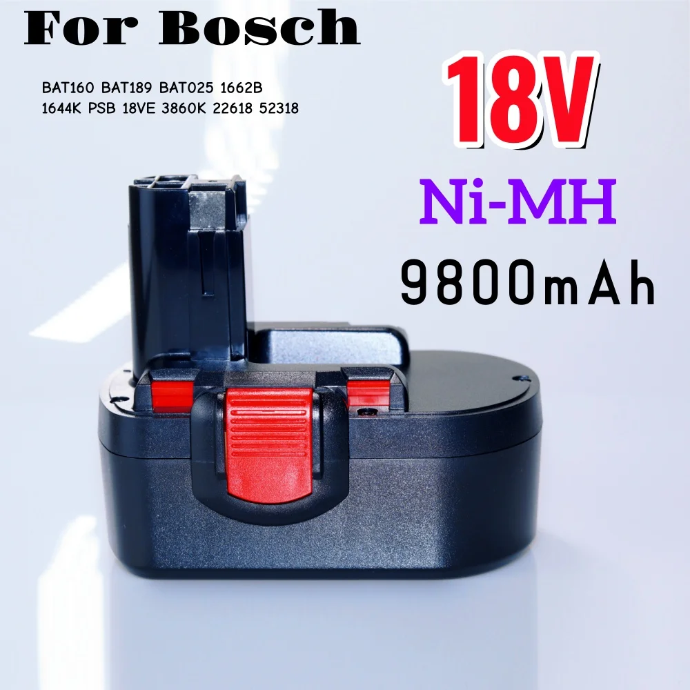 Replacement 18V 9800mAh Nickel Battery forBosch BAT038 BAT040 Cordless Drills High Efficiency Batteries
Replacement 18V 9800mAh Nickel Battery forBosch BAT038 BAT040 Cordless Drills High Efficiency Batteries