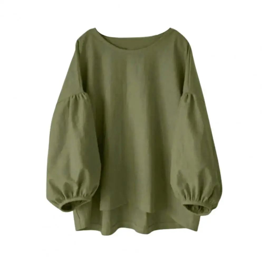Women's Loose Fit Crew Neck Blouse - Soft Long Sleeve Puff Top, Solid Color Casual Pullover, Versatile Daily Wear
Women's Loose Fit Crew Neck Blouse - Soft Long Sleeve Puff Top, Solid Color Casual Pullover, Versatile Daily Wear