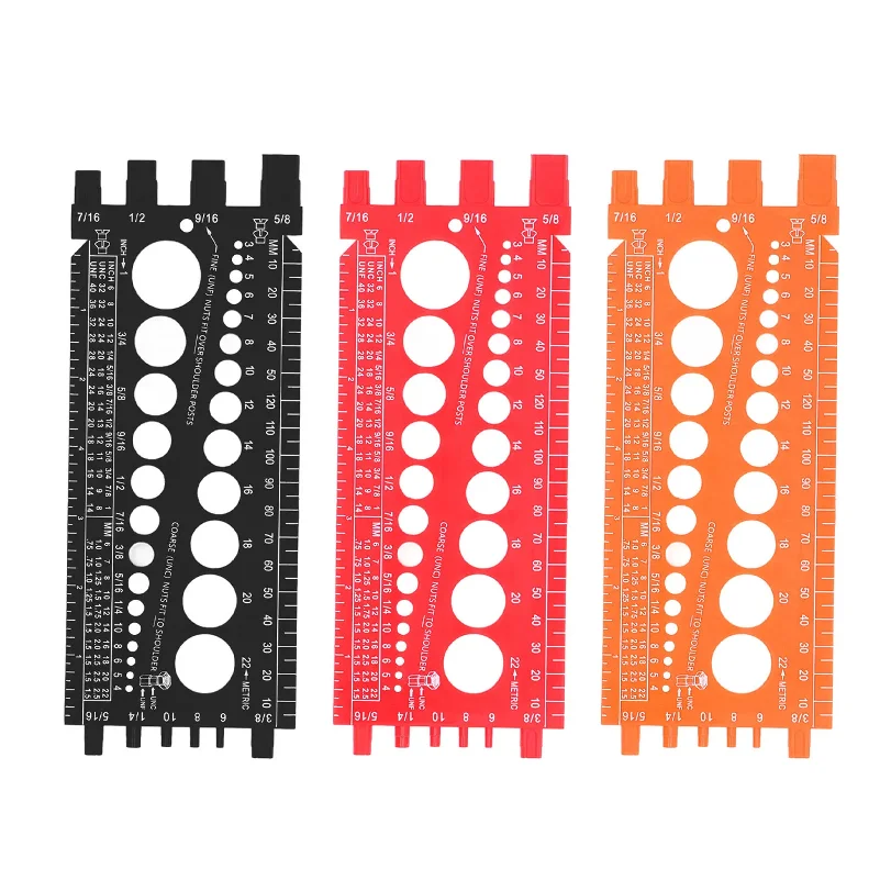 Nut Bolt Screw Gauge Multi Functional Inch Metric Quick Identification Nut Bolt Thread Checker Protable Thread Measuring Tool
Nut Bolt Screw Gauge Multi Functional Inch Metric Quick Identification Nut Bolt Thread Checker Protable Thread Measuring Tool