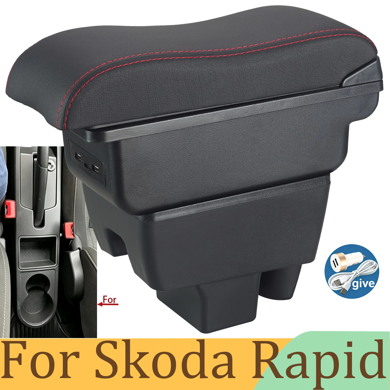 For Skoda RAPID Armrest For Volkswagen New Polo Car Armrest Box Retrofit Car Accessories Interior details Storage Box
For Skoda RAPID Armrest For Volkswagen New Polo Car Armrest Box Retrofit Car Accessories Interior details Storage Box