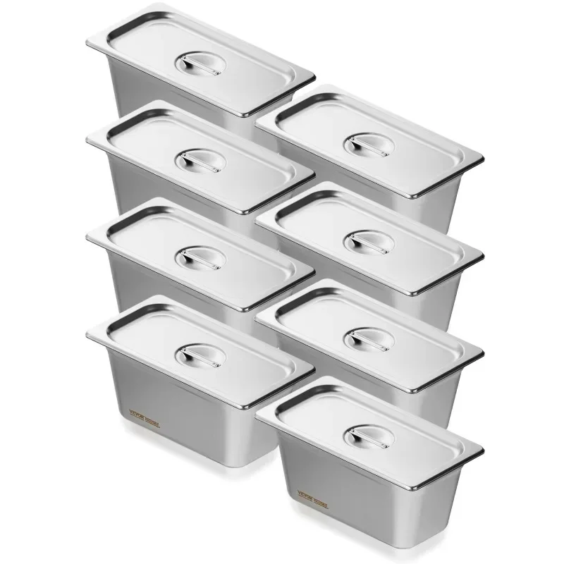 【Premium】8 Pack 5.93L Buffet Chafing Dish With Lid 6 Inch Deep Stainless Steel Steam Table Tray Commercial Catering Food Pan
【Premium】8 Pack 5.93L Buffet Chafing Dish With Lid 6 Inch Deep Stainless Steel Steam Table Tray Commercial Catering Food Pan