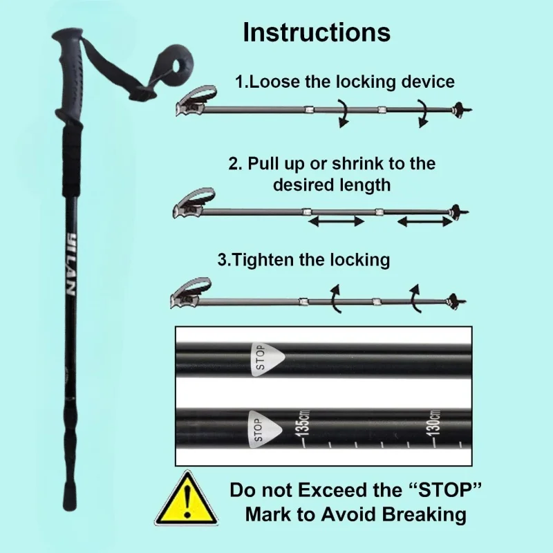 Hiking Trekking Poles, Collapsible,Lightweight, Anti Shock, Hiking or Walking Sticks,Adjustable Hiking Pole for Men and Women
Hiking Trekking Poles, Collapsible,Lightweight, Anti Shock, Hiking or Walking Sticks,Adjustable Hiking Pole for Men and Women
