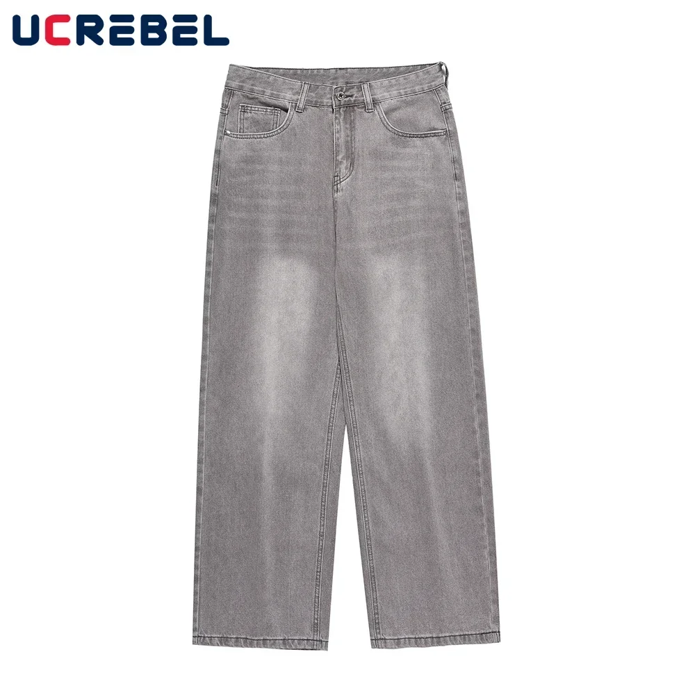 Retro Washed Distressed Straight-leg Jeans Mens Streetwear Loose Casual Wide Leg Pants Men Trousers
Retro Washed Distressed Straight-leg Jeans Mens Streetwear Loose Casual Wide Leg Pants Men Trousers