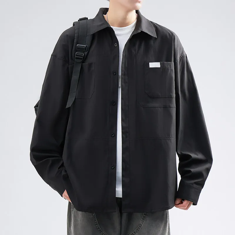 Ретро-кардиган в рабочем стиле с длинными рукавами, свободного кроя, мужская повседневная рубашка в американском стиле, тренд весны-осени для молодежи
Ретро-кардиган в рабочем стиле с длинными рукавами, свободного кроя, мужская повседневная рубашка в американском стиле, тренд весны-осени для молодежи