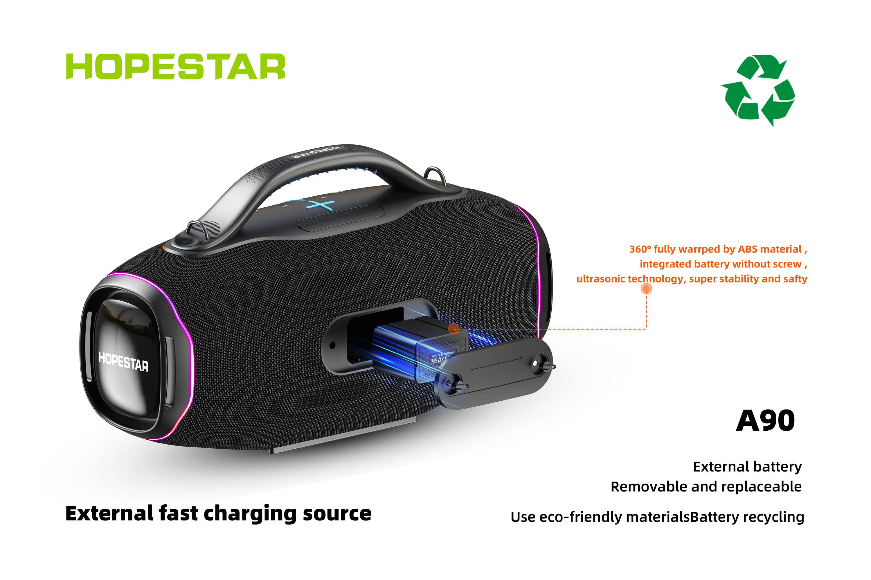 BT Wireless Speaker HOPESTAR A90 700W IPX7 Waterproof Outdoor For TF Card TWS FM Radio RGB LED Computer Home Theatre Party
BT Wireless Speaker HOPESTAR A90 700W IPX7 Waterproof Outdoor For TF Card TWS FM Radio RGB LED Computer Home Theatre Party