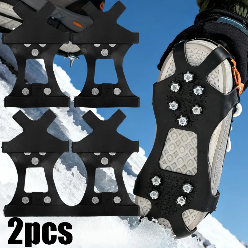 Нескользящие снежные захваты со стальными шипами Ice Claws, зимние походные прогулочные ботинки, кроссовки, прочные и гибкие, устойчивые к прогулкам
Нескользящие снежные захваты со стальными шипами Ice Claws, зимние походные прогулочные ботинки, кроссовки, прочные и гибкие, устойчивые к прогулкам