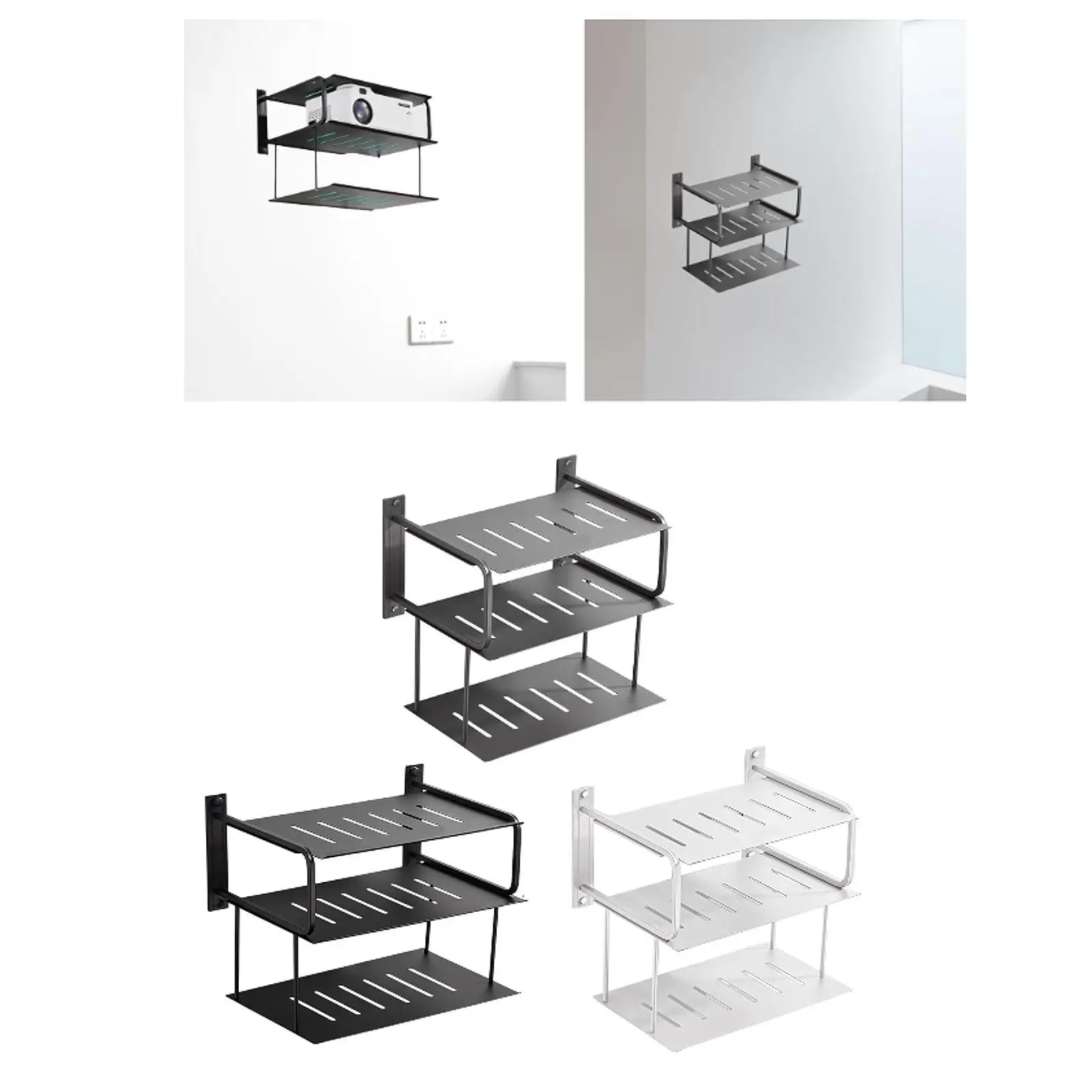 3 Layers Projector Shelf for Wall Strong Load Bearing 11.81inchx8.27inch Organizer for Hotel Bedroom Speaker Camera Player
3 Layers Projector Shelf for Wall Strong Load Bearing 11.81inchx8.27inch Organizer for Hotel Bedroom Speaker Camera Player