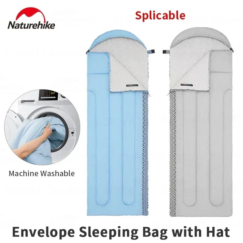 Naturehike Outdoor Rectangular Sleeping Bag 1.5kg Ultralight Envelope Sleeping Bag Spliceable 1-2 Person Cotton Machine Washable
Naturehike Outdoor Rectangular Sleeping Bag 1.5kg Ultralight Envelope Sleeping Bag Spliceable 1-2 Person Cotton Machine Washable