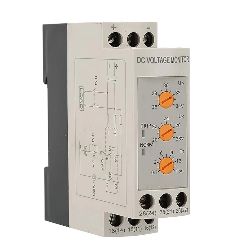 Overvoltage Undervoltage Protector Voltage Monitoring Relay Undervoltage Protector DC Protection Relay DC24V
Overvoltage Undervoltage Protector Voltage Monitoring Relay Undervoltage Protector DC Protection Relay DC24V