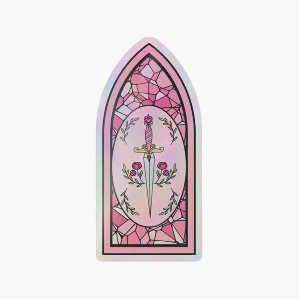 OUABH - Stained glass with dagger Holographic Sticker for Laptop Decor Bedroom Car Cute Cartoon Art Fashionable Public Suitcase
OUABH - Stained glass with dagger Holographic Sticker for Laptop Decor Bedroom Car Cute Cartoon Art Fashionable Public Suitcase