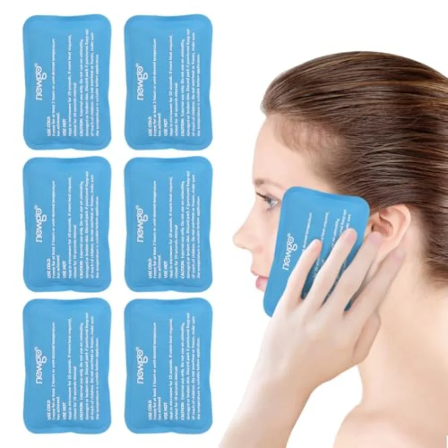 Mini Ice Packs 6 Packs Gel Cold Packs for Injuries Reusable, Face Ice Pack for Face Surgery, Teeth Pain, Tired Eyes, Kid's Boo
Mini Ice Packs 6 Packs Gel Cold Packs for Injuries Reusable, Face Ice Pack for Face Surgery, Teeth Pain, Tired Eyes, Kid's Boo