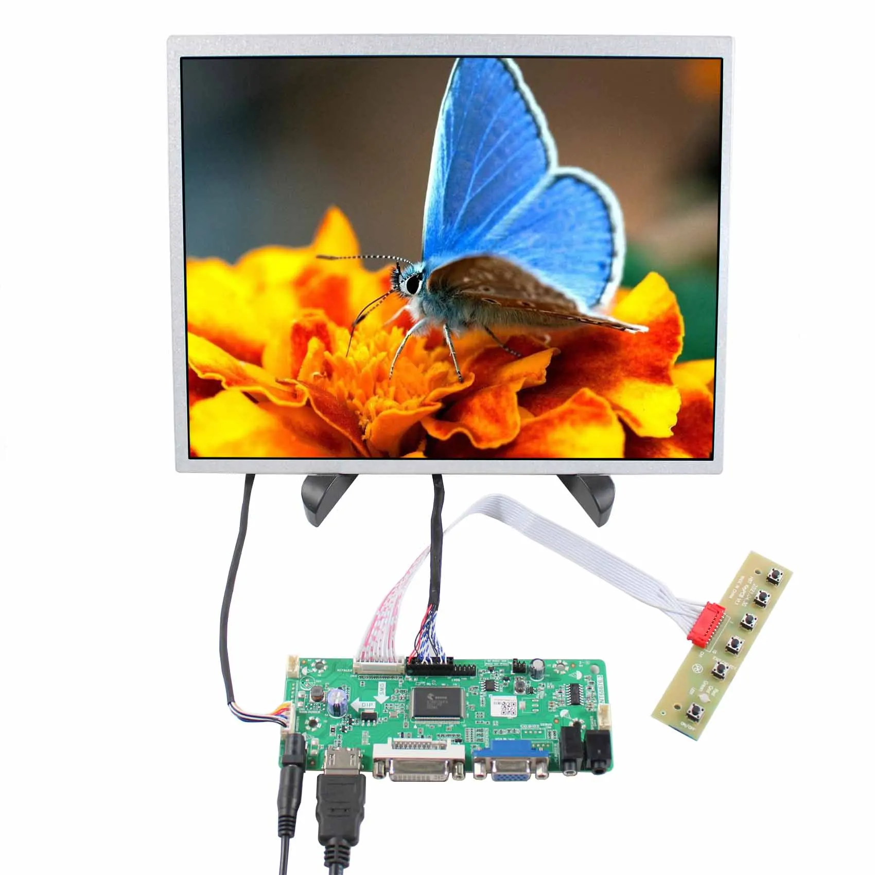 Плата контроллера ЖК-дисплея H-D DVI VGA 12,1 дюйма G121X1-L04 1024X768 ЖК-экран
Плата контроллера ЖК-дисплея H-D DVI VGA 12,1 дюйма G121X1-L04 1024X768 ЖК-экран