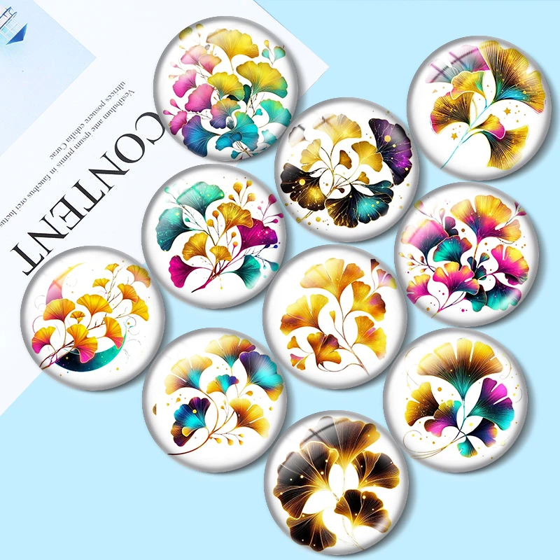 Golden Ginkgo 12/18/20/25mm glass cabochon bracelet pendant rings for jewelry demo earrings back Making findings
Golden Ginkgo 12/18/20/25mm glass cabochon bracelet pendant rings for jewelry demo earrings back Making findings
