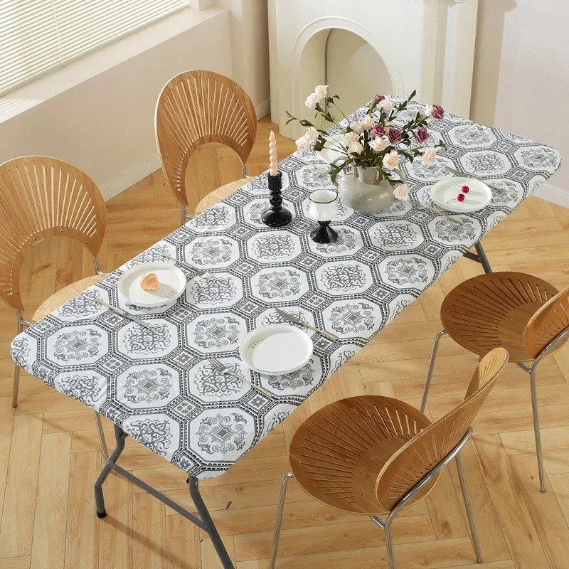 4Ft/6Ft Rectangle Vinyl Picnic Table Cloth Waterproof Elastic Fitted Table Covers Outdoor Table Cover for Camping Dining Indoor
4Ft/6Ft Rectangle Vinyl Picnic Table Cloth Waterproof Elastic Fitted Table Covers Outdoor Table Cover for Camping Dining Indoor