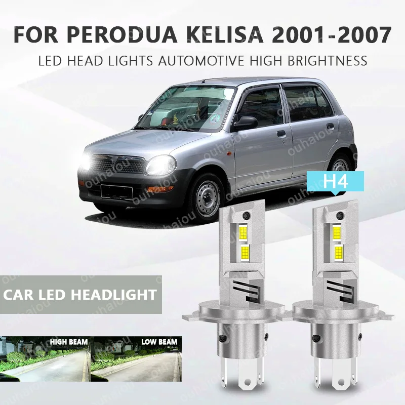 2Pcs H4 LED Headlight LED Lights Head Lamp for Car LED Headlight Bulb with heat sink For Perodua kelisa 2001-2007
2Pcs H4 LED Headlight LED Lights Head Lamp for Car LED Headlight Bulb with heat sink For Perodua kelisa 2001-2007