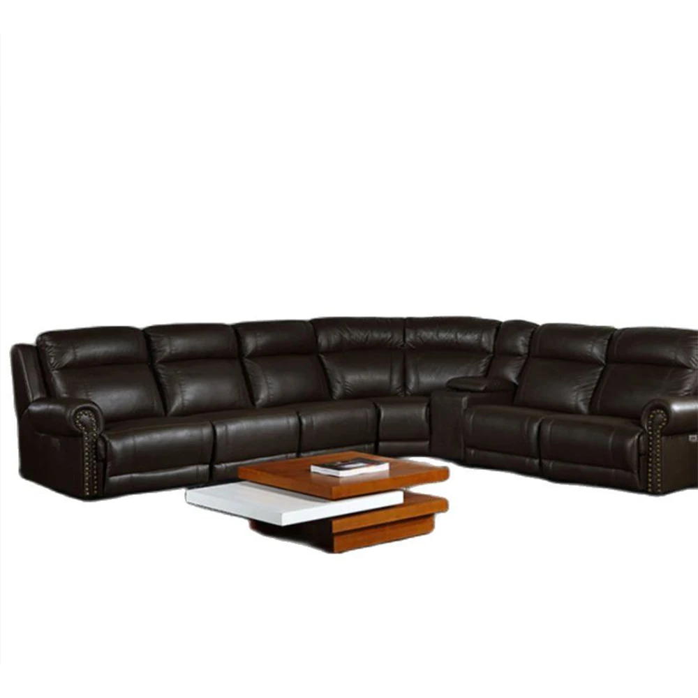 MINGDIBAO Luxury Genuine Leather Power Recliner Sofa Set, L Shape Electric Reclining Couch with Nailhead Trim, Home Theater Seat
MINGDIBAO Luxury Genuine Leather Power Recliner Sofa Set, L Shape Electric Reclining Couch with Nailhead Trim, Home Theater Seat