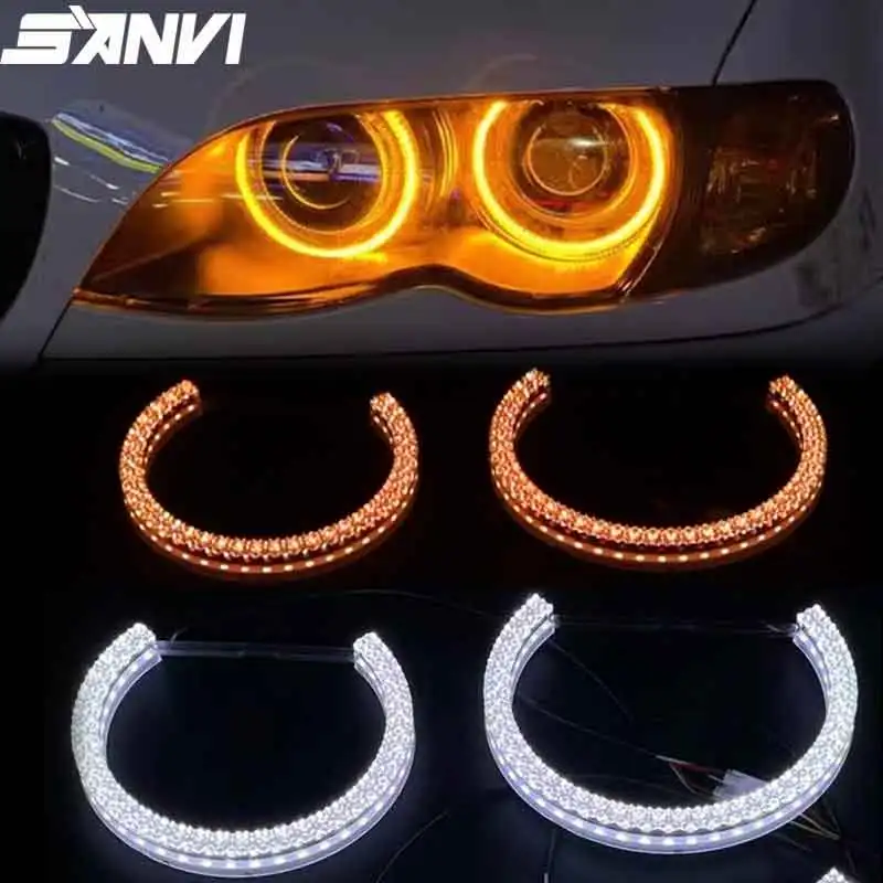 SANVI 4PCS WRGB Crystal Angel Eyes Halo Rings DRL White Yellow Signal Light for BMW E36 E38 E39 E46 M3 Headlight Restyling
SANVI 4PCS WRGB Crystal Angel Eyes Halo Rings DRL White Yellow Signal Light for BMW E36 E38 E39 E46 M3 Headlight Restyling