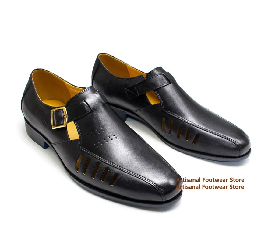 Pointy Toe Buckle Strap Men's Sandals Black/brown Leather Fashionable Single Shoes Summer Shoes Trendy Handmade Men's Sandals
Pointy Toe Buckle Strap Men's Sandals Black/brown Leather Fashionable Single Shoes Summer Shoes Trendy Handmade Men's Sandals