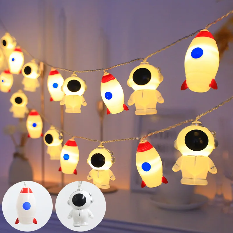 Rocket Astronaut LED String Lights For Indoor Battery/Usb Operated Hanging Lamp Room Decor Lights Outdoor Lights 502
Rocket Astronaut LED String Lights For Indoor Battery/Usb Operated Hanging Lamp Room Decor Lights Outdoor Lights 502