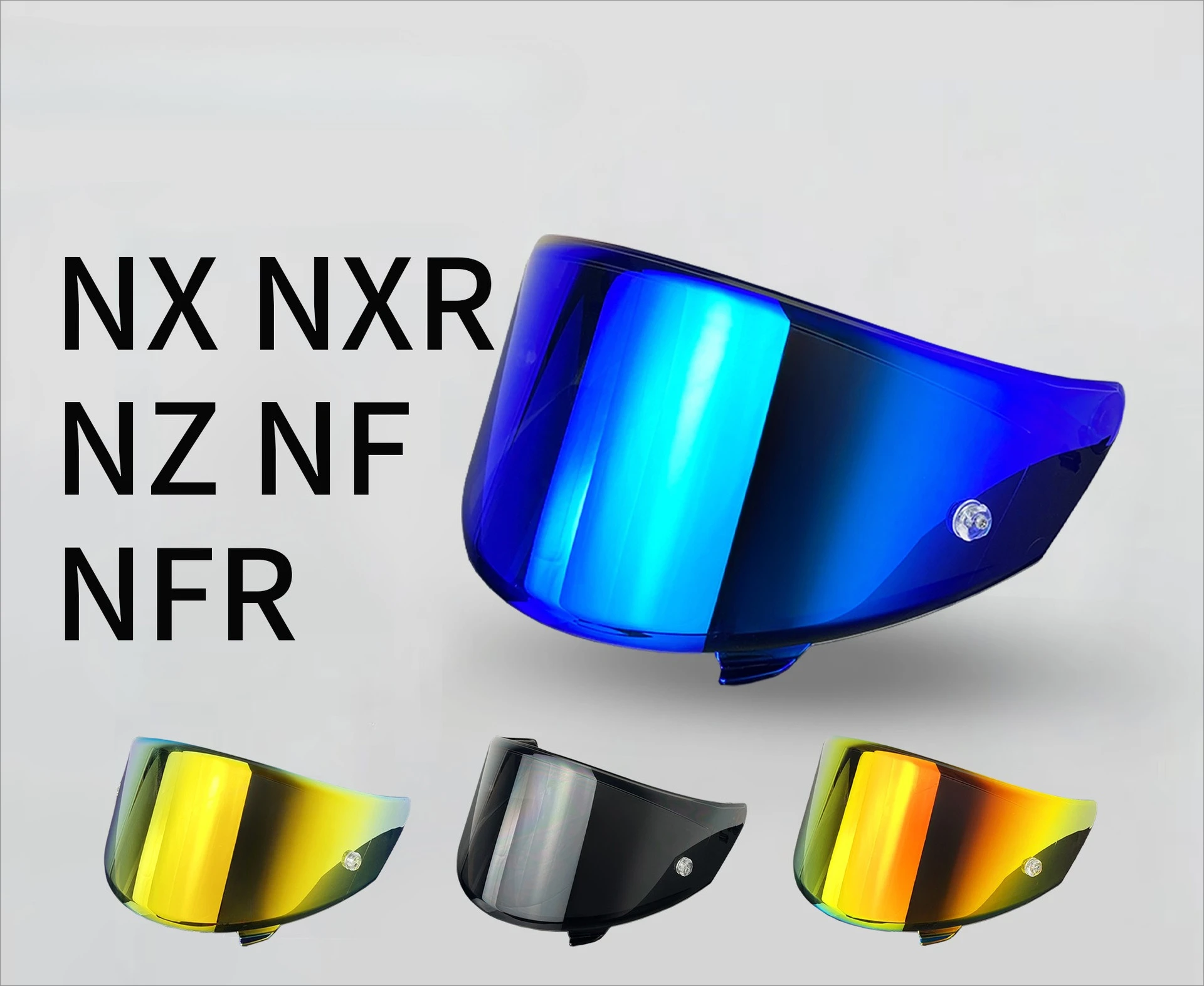 Motorcycle Helmet Lenses Are Universal for NFR, NF, NX, NZ, NXR Electroplated Mirror Accessories
Motorcycle Helmet Lenses Are Universal for NFR, NF, NX, NZ, NXR Electroplated Mirror Accessories