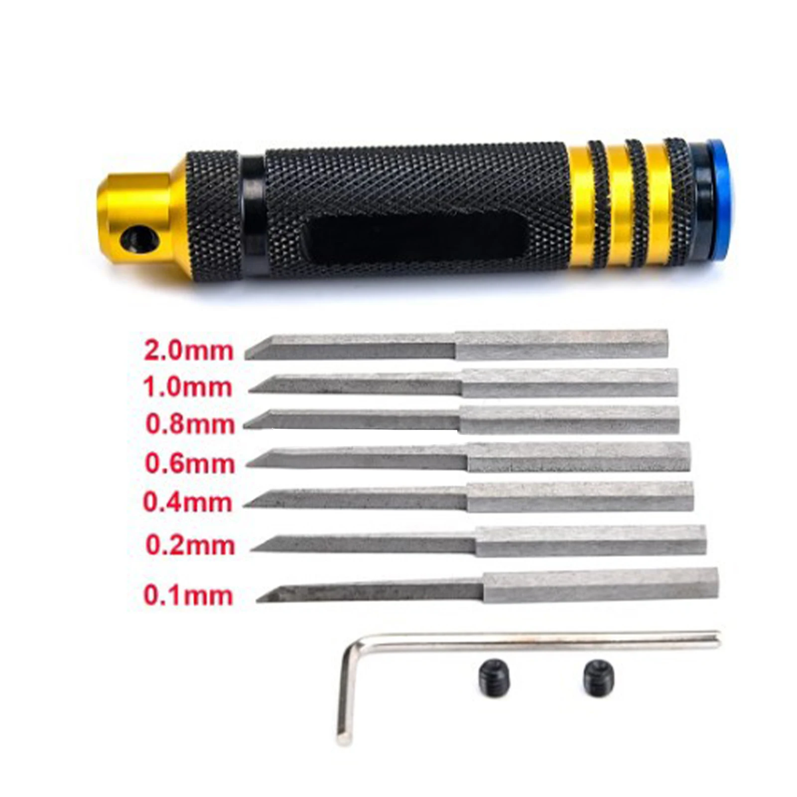 Model Scriber Model Resin Carve Scriber Tool Line Cutting Tool Chisels 7 Cutter For Remote Car Repair