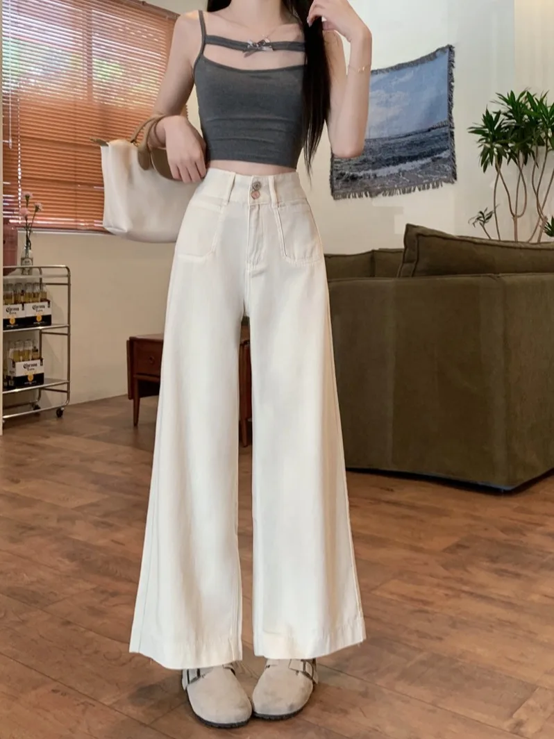 Women's Casual Ankle Length Straight Loose Jeans Lady Summer Streetwear High Waist Wide Leg Denim Pants
Women's Casual Ankle Length Straight Loose Jeans Lady Summer Streetwear High Waist Wide Leg Denim Pants