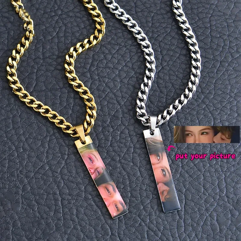 Custom Personalized DIY Black White or Colored Eye Photo Necklace Stainless Steel Couples Eyes Picture Engraved Pendant Necklace
Custom Personalized DIY Black White or Colored Eye Photo Necklace Stainless Steel Couples Eyes Picture Engraved Pendant Necklace