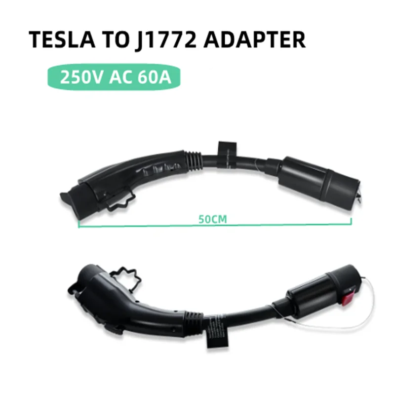 Tesla to Type1 J1772 EV Adaptor Charger Adapter Connector Electric Vehicle Cars Charging Converters
Tesla to Type1 J1772 EV Adaptor Charger Adapter Connector Electric Vehicle Cars Charging Converters