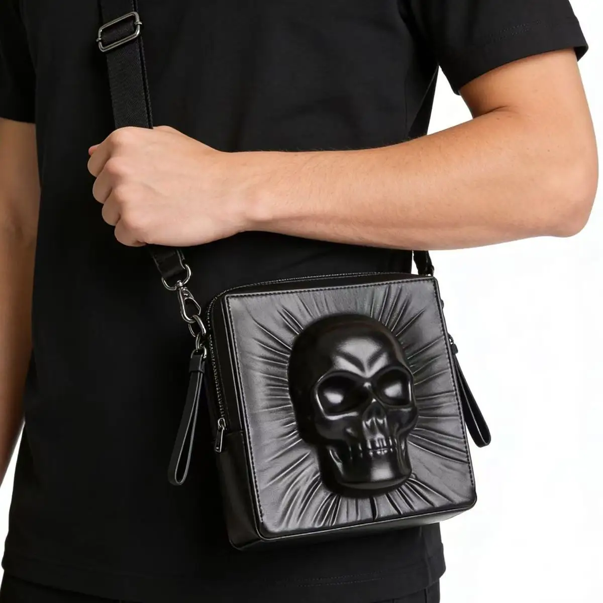 Casual Skull Head PU Material Square oulder Bag Youth Crossbody Bag Faion Hard ell Leisure Vertical Sle Leather Goods
Casual Skull Head PU Material Square oulder Bag Youth Crossbody Bag Faion Hard ell Leisure Vertical Sle Leather Goods