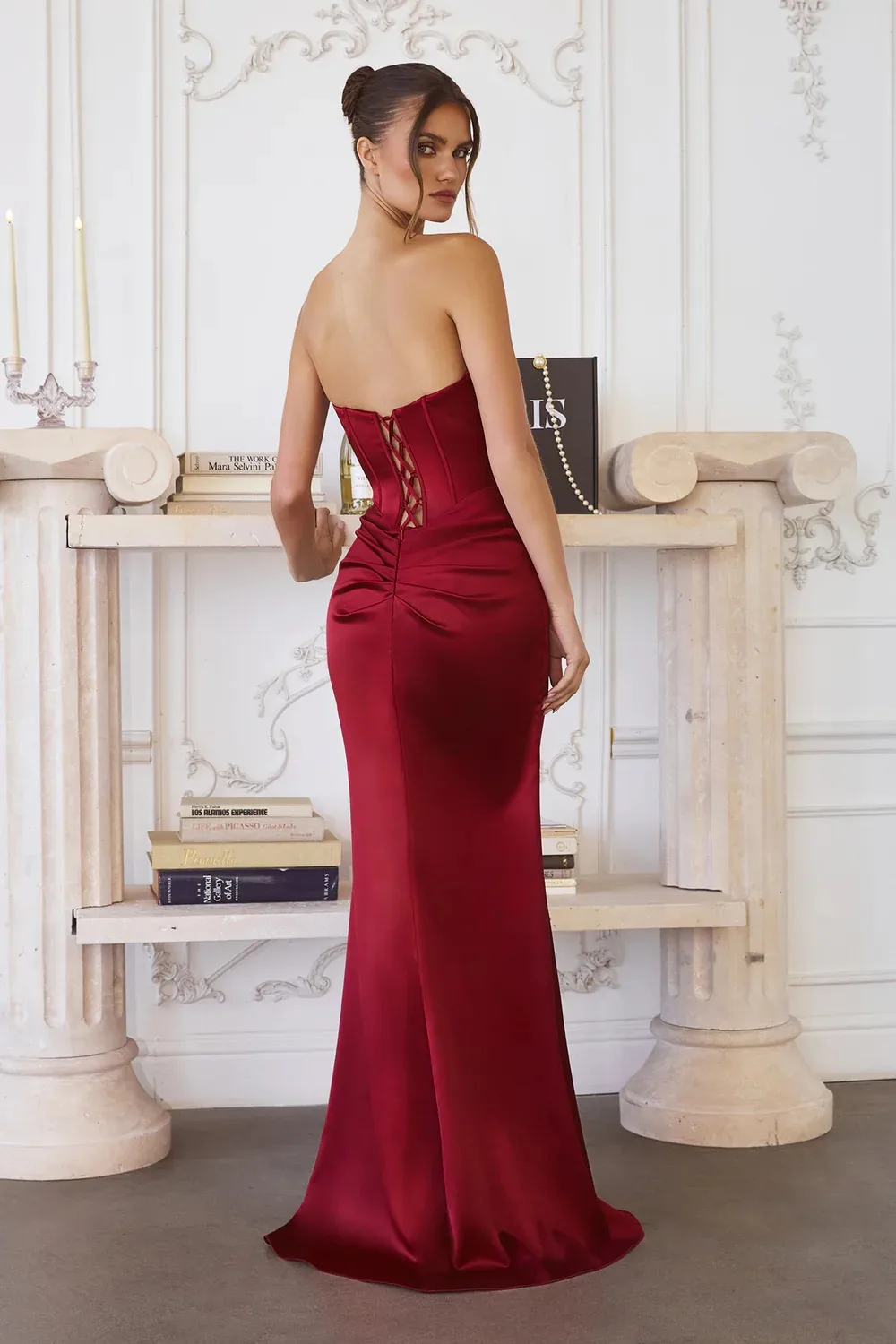 High Slit Satin Corset Evening Dress Spaghetti Strap Sweetheart Neck Ruched Mermaid Prom Gown Formal Party Bridesmaid Cocktail
High Slit Satin Corset Evening Dress Spaghetti Strap Sweetheart Neck Ruched Mermaid Prom Gown Formal Party Bridesmaid Cocktail