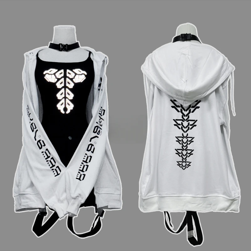 Original Design Subculture Gothic Hooded Jacket Women's Loos Printed Long-sleeved Top Cardigan Jacket Spring and Autumn 2025
Original Design Subculture Gothic Hooded Jacket Women's Loos Printed Long-sleeved Top Cardigan Jacket Spring and Autumn 2025